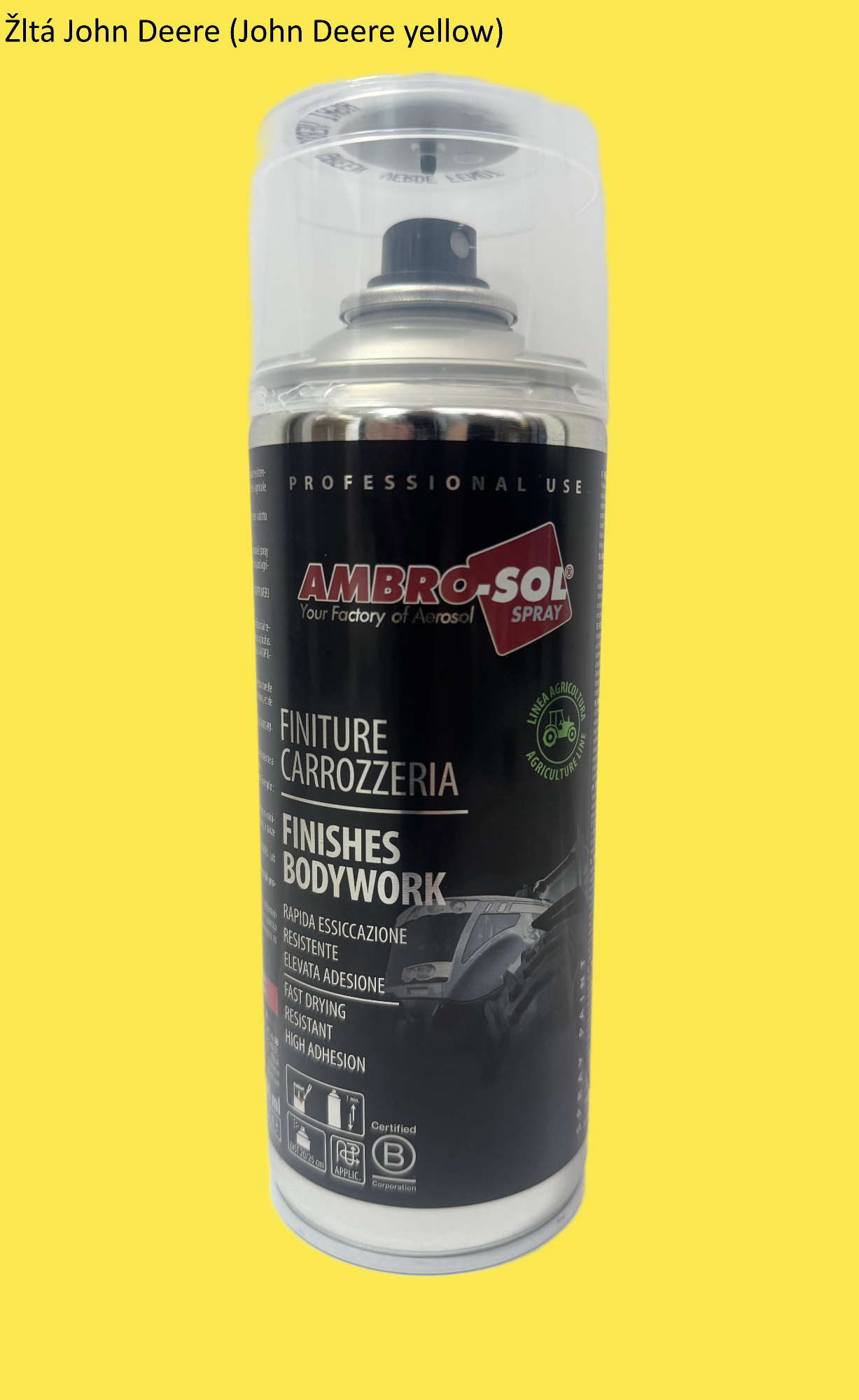 Farebný emailový sprej AGRI - ŽLTÝ John Deere 400 ml
