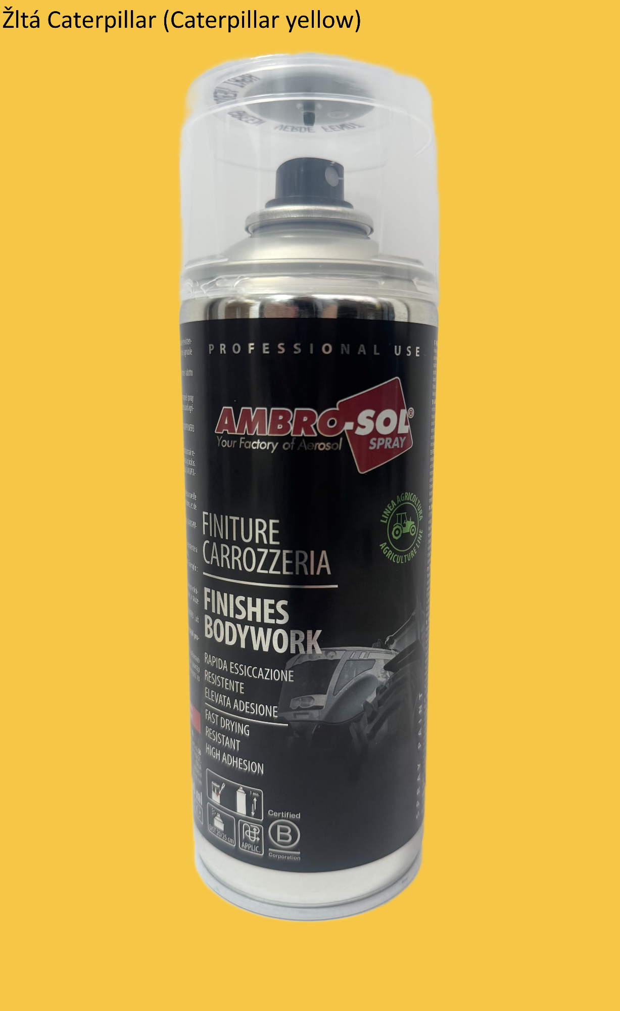 Farebný emailový sprej AGRI - ŽLTÝ Caterpillar 400 ml