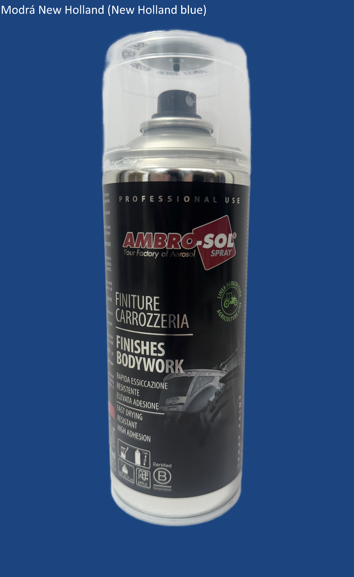 Farebný emailový sprej AGRI - MODRÝ New Holland 400 ml