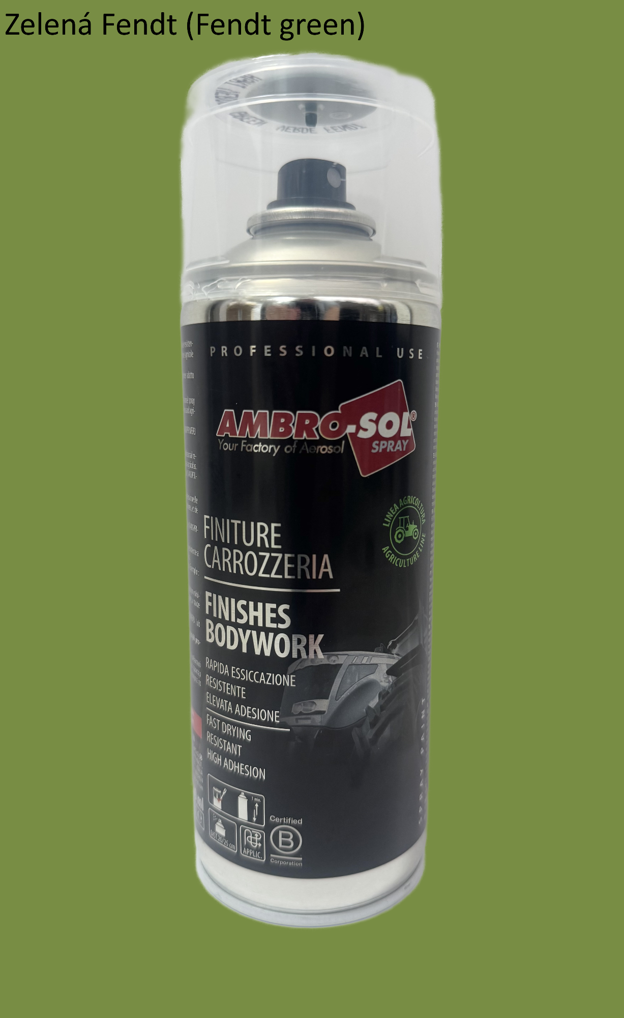 Farebný emailový sprej AGRI - ZELENÝ Fendt 400 ml