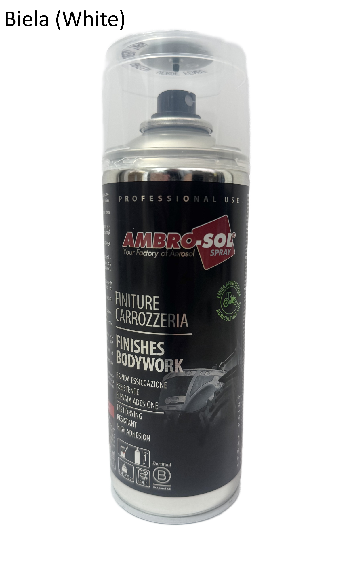 Farebný emailový sprej AGRI - Biela 400 ml