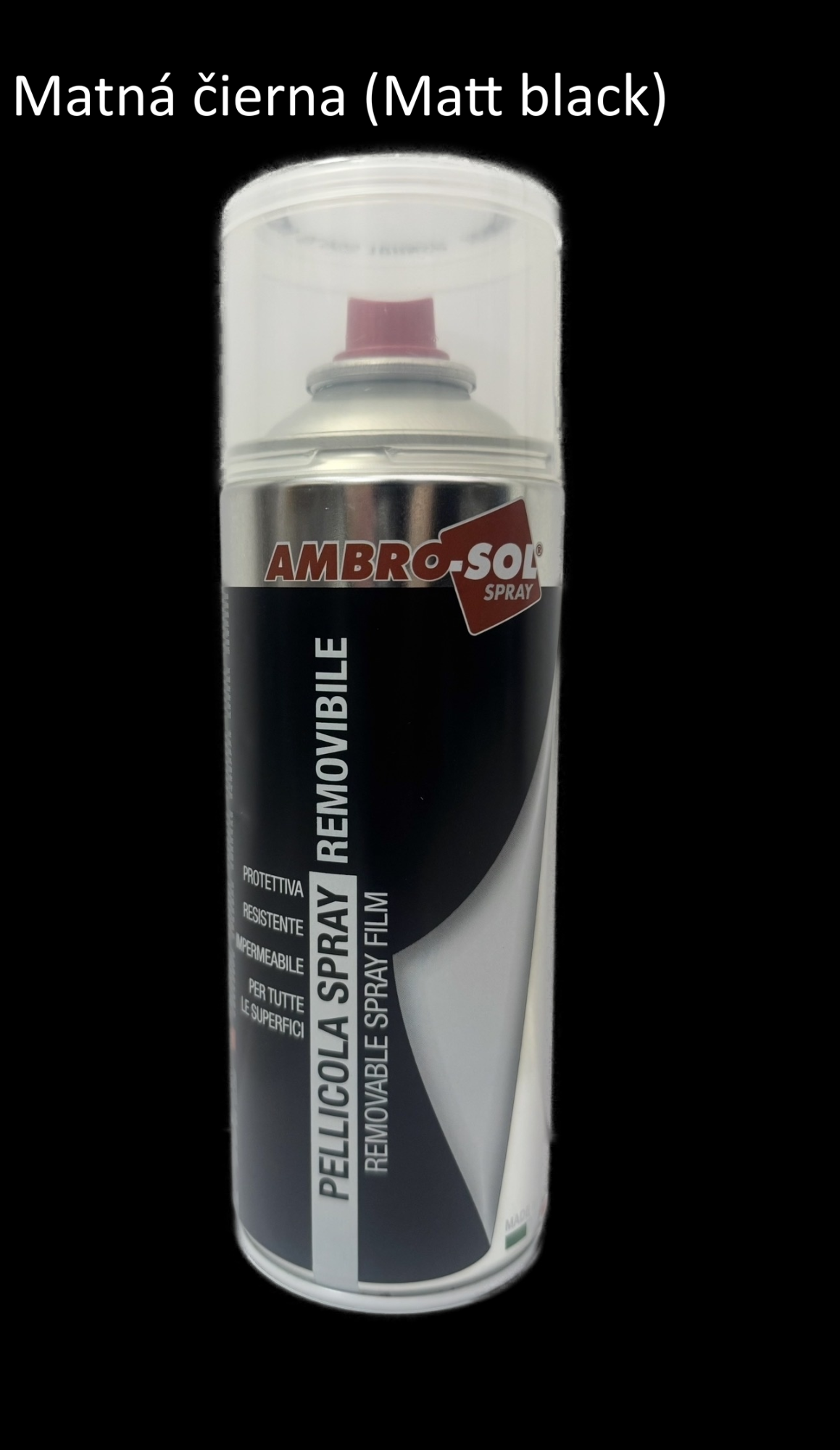 Odnímateľný sprejový film 400 ml matný čierny