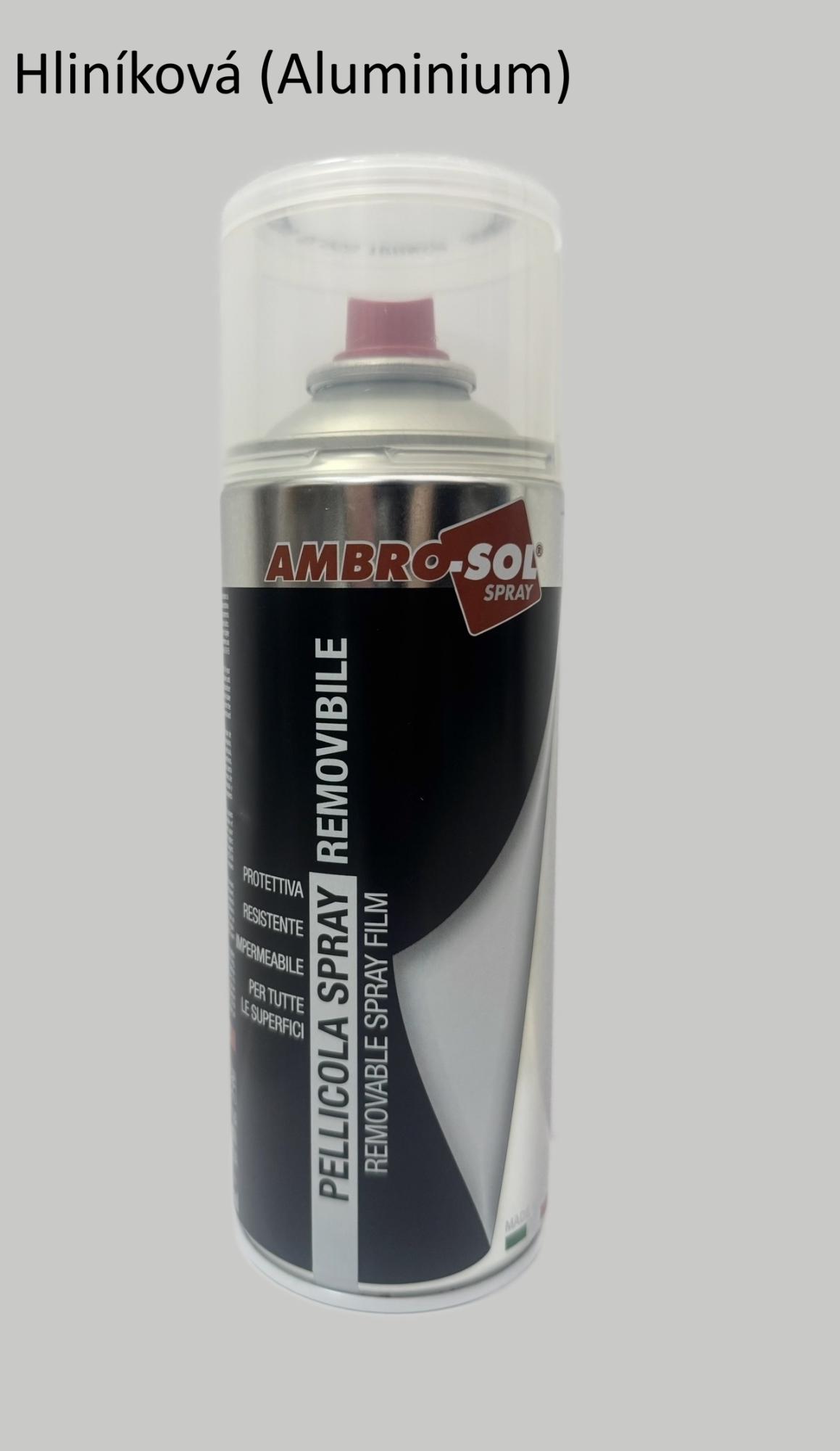 Odnímateľný sprejový film 400 ml matný aluminium 9006