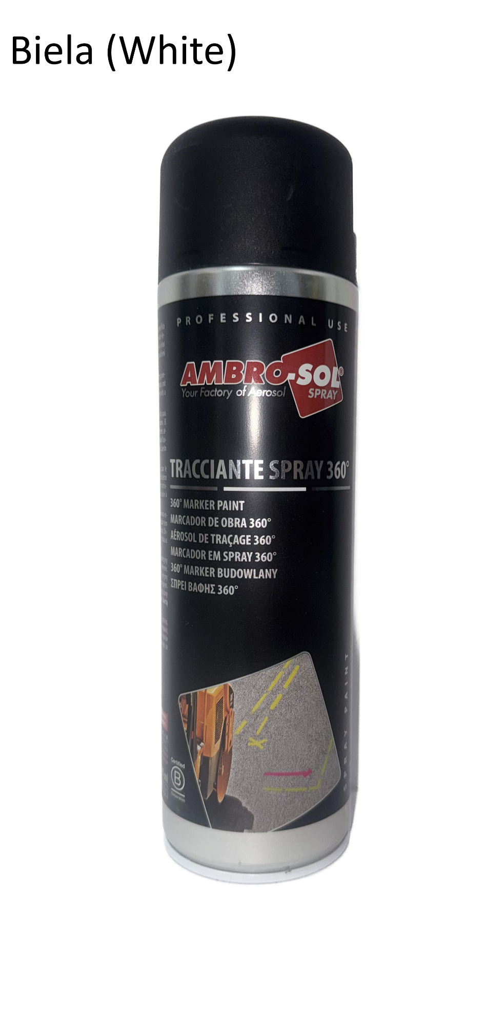 Značkovač v spreji 360° biely WHITE - PASTELOVÁ 500 ml